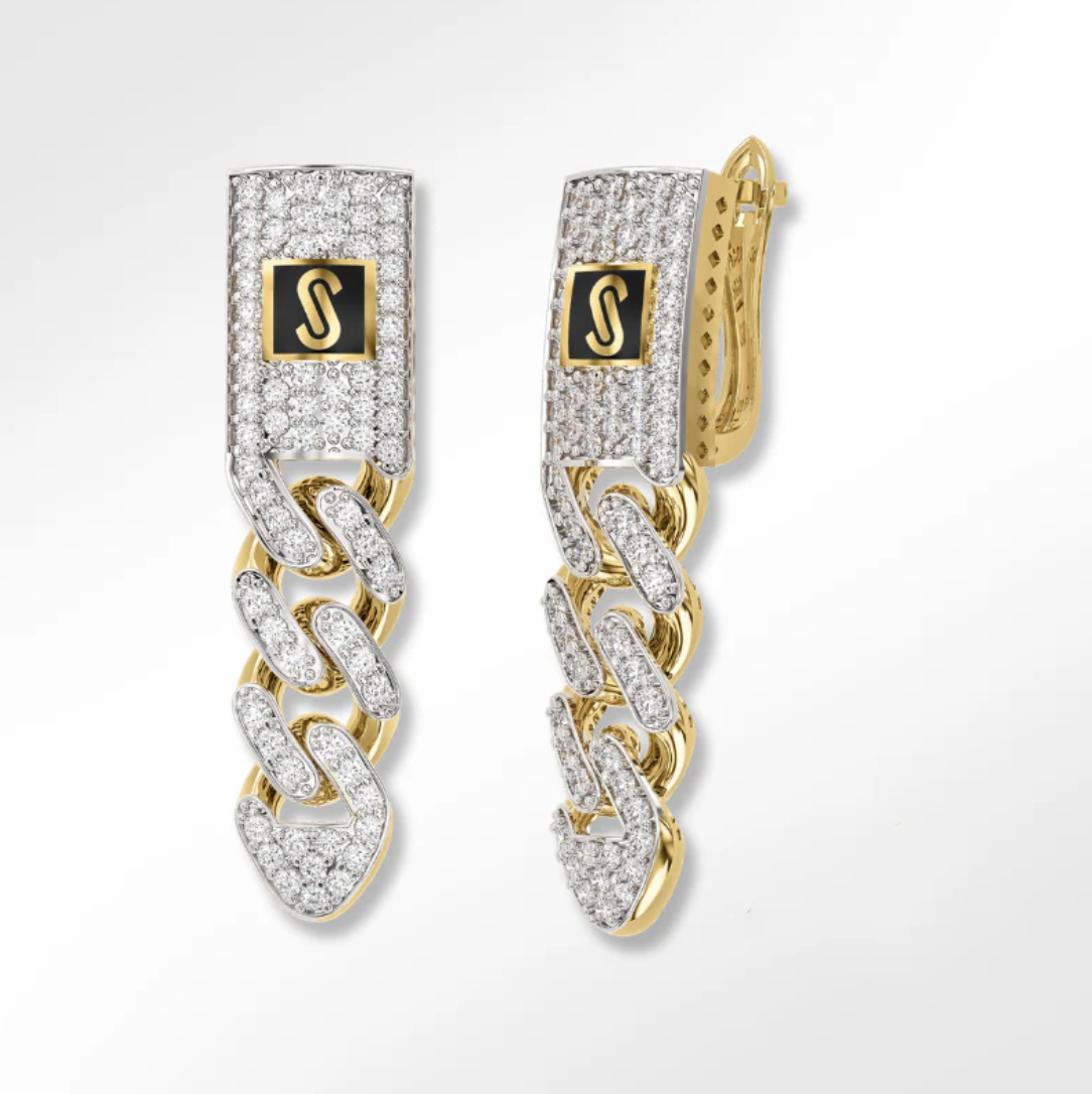 Earrings - Monaco Chain Classic Swarovski